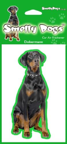 Dobermann Air Freshener x 4 pcs. Each freshener individually packaged - Ideal for you Car, House or Caravan.