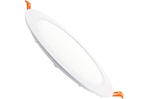 LEDKIA LIGHTING - Dalle LED SuperSlim | Downlight Spot Encastrable 18W | Éclairage 1400 lm | Ø 205 mm | Angle 120° | Puce QUALITY | Installation Facile, Blanc Chaud 3000K, Aluminium Polycarbonate