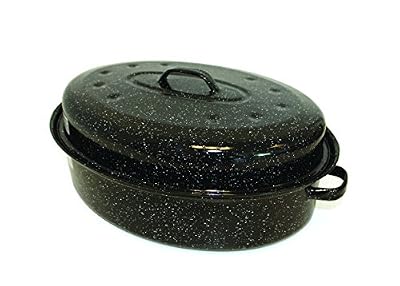 Beka 14730384 Kitchen Roc Roasty Cook Couvercle Émail Noir 42 x 29 x 10 cm