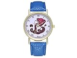 ADream Wassermann Sternzeichen Tierzeichen Leder Uhr für Frauen Herrenuhr Fashion Geburtstag Hochzeitsgeschenk