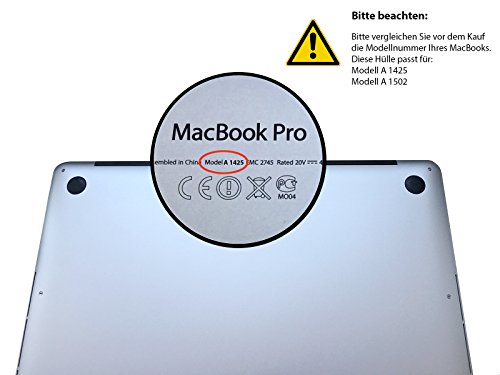 Silmo Ultra Slim H  lle f  r Macbook Pro 13 Zoll  ab Ende 2012 bis Mitte 2016  Modell A1502 A1425   transparent