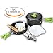 Produktbild Fafada Campinggeschirr Camping Kochgeschirr Set aus Aluminium für 1-2 Person Outdoor Topf Pfanne Set Campingküche Kochset mit Camping Besteck Faltbar Picknick Servival Kit