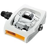 Shimano Click`R PD-T 400 Pedali, Bianco (Weiß - weiß), n/a