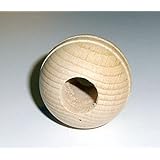 2 Zierkugeln Holzkugel Typ 1, D 40mm mit gedrechselter Kontur mit durchgehender Bohrung, verschiedene Durchmesser wählbar.