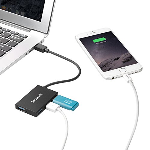 Inateck Hub USB 3.0 4-Port Ultra dünn, Aluminium Hub mit Datentransfer bis zu 5GB/S - 4