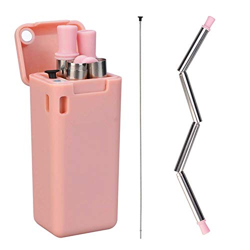 ZhiQli Pajitas de Acero Inoxidable Reutilizables