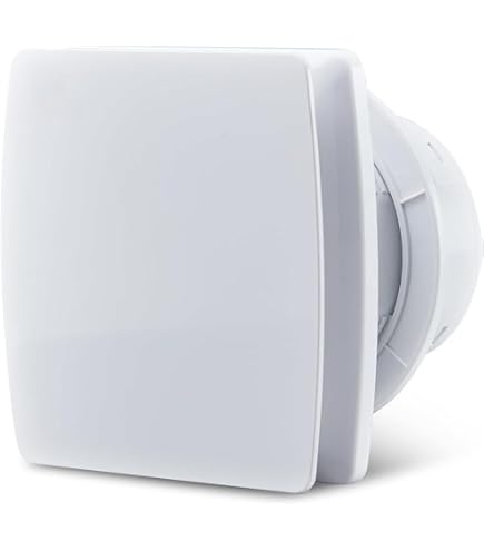 Ventilazione Silenziosa Aspiratore Bagno 100mm Moderno - Ventola Estrazione 92 M³/h Con Valvola Non Ritorno, Silenzioso Aspiratore A Parete Con Valvola - 10