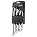 Produktbild KKmoon 7Pcs 8mm 10mm 12mm 13mm 14mm 17mm 19mm Ratschenschlüssel Doppelseitige Kombischlüssel Ring Maul Ratsche Schlüssel Satz Schraubenschlüssel Set für Auto Reparatur Werkzeug Fester Kopf
