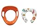 Toilet Trainer Seat | WC Toilet Seat for Baby Children & Kids | Padded seat, removable and easy to clean | (Orange)