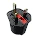 Produktbild Lanspo Travel Plug/Reiseadapter/Reisestecker EU Euro 2 Pin to UK 3 Pin Plug AC Universal Adapter Travel Converter European (Schwarz)