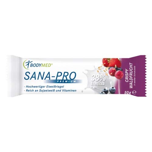 Preisvergleich Produktbild Bodymed SANA PRO Eiweißriegel Crispy Waldfrucht