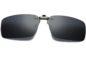 DAUCO Aufstecker Sonnenbrille für Brillenträger mit Brillen-Etui für Herren und Damen Sonnenbrillen-Clip