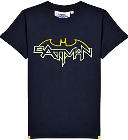 Fabric Flavours Kids Batman tuft Glow In The Dark T-Shirt by (9-10 Years)