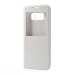 Produktbild JBTec® Flip Case Handy-Hülle mit Fenster #M50 zu Samsung Galaxy S8 - Handy-Tasche Schutz-Hülle Cover Handyhülle Bookstyle Booklet Book Sichtfenster Scheibe, Farbe:Weiß, Modell:Galaxy S8 / Duos / SM-G950