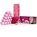 Sleep-In Rollers Gift Pack Includes 20 Rollers/ Drawstring Bag and Velour Pouch with Clips (Pink)
