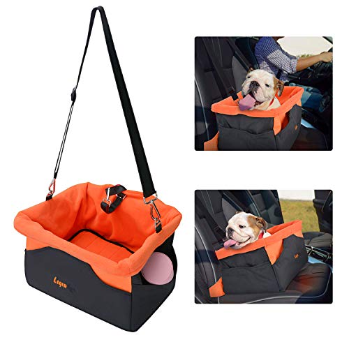 Legendog Pet Booster Portable Pet Car Seat Reiseträger mit Kissen und verstellbarem Gurt