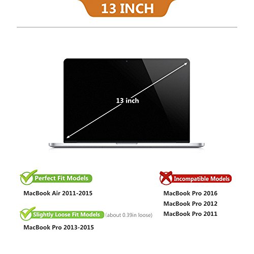 JSVER 13 3 Zoll Laptoph  lle Notebook Tasche aus Stoff speziell f  r Macbook Air  Pro Retina Sleeve H  lle  Spritzwasserfest  einfach