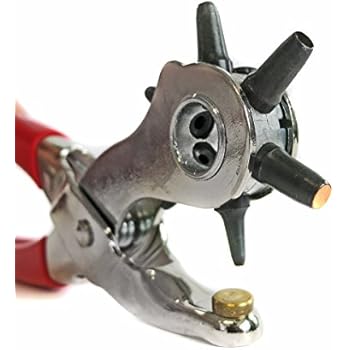 Pinza Fustellatrice Per Fori - 6 Misure Da 2 A 4.5mm, Per Pelle E Cuoio - Foto 9