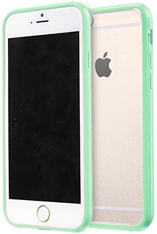 Matte PC Back with TPU Silicone Bumper RIM Case Cover For iPhone 6 4.7 Inches + FREE Screen Protector(Green )