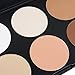 VALUE MAKERS 6 Colour Contour Powder Makeup Palette-Bronzer Highlighting Contouring Beauty Make Up Palette-Professional Contour Kit-Face Eye Powder Foundation Palette+Multifunctional Oval Cream Concealer Liquid Foundation Blending Brushes Free (6 Colour)