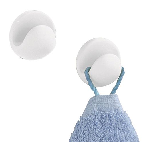 3x 2er WENKO 4466400100 Haken Retoro -, Keramik, Ø 4 cm, weiß