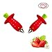 Price comparison product image Strawberry Stalks,Meiyaa Tomato Stalks Strawberry Stem Leaves Huller Remover Removal Fruit Corer Kitchen Tool