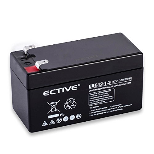 ECTIVE EBC-Serie | Zyklenfester 12V Bleiakku | 5 Varianten: 1,3Ah – 7,2Ah |Wartungsfreier Blei-AGM-Akku, Blei-Vlies-Akku, AGM-Akku, Bleigelakku, Blei-Akku, Blei-Batterie für höchste Anforderungen