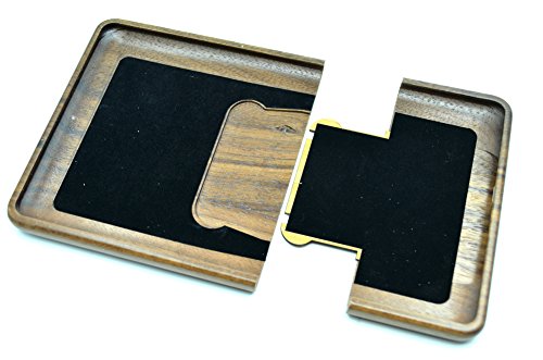 RoseFlower® Amazon Kindle Paperwhite (15cm (6″) Holz Hülle – Walnuss Halb Große Mandala Blume – Natürliche Handgemachte Bambus / Holz Schutzhülle mit Kostenlose Displayschutzfolie für Alle Kindle Paperwhite Generation - 9