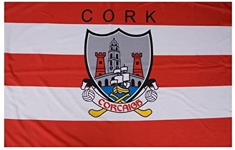 Official IRELAND GAA Crest County Flag CORK 152 centimetre x91 centimetre