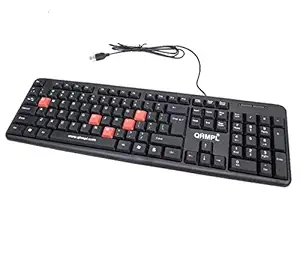 QHMPL Quantum Wired USB Keyboard for Desktop/Laptop (Black)