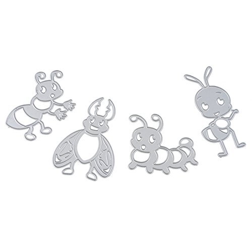 Souarts Metal Biene Schneiden Schablone für DIY Scrapbooking Album Handwerk 1 Set - 2