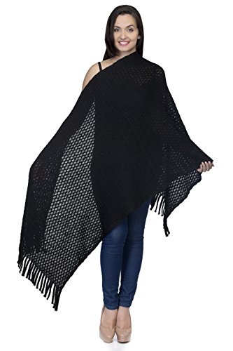 One Femme Womens Solid Color Self-Design Woollen Crochet Stole 74" X 30" RS.499 (58.00% Off) - Amazon