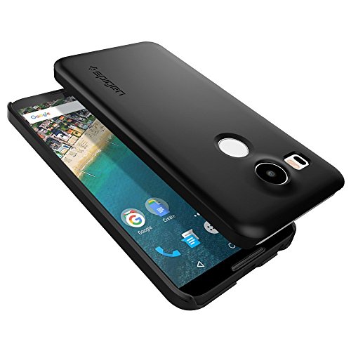 Spigen Thin Fit SGP11756 - Funda policarbonata para Nexus 5X  ajuste exacto  color negro