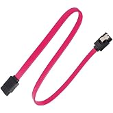 40Cm Sata HDD SDD Data Veri Kablosu, SATA 3, Kırmızı,