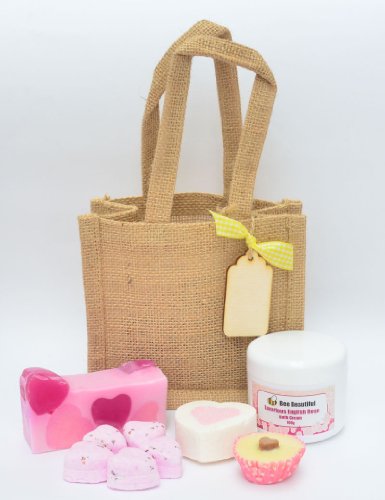 Bee Beautiful Bee Loved Gift Bag (Shower Cream, Soap, Bath Creamer, Bath Bombs, Bath Melts)