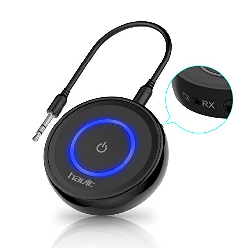 HAVIT V4.1 Bluetooth Adapter Transmitter Empfnger (aptX geringe Verzgerung), 2-In-1 Wireless Stereo Audio Sender und Receiver , 3,5mm klink Stereo Kabel, fr TV,CD Player,ipod,Kopfhrer,Lautsprecher, PC Laptop/Tablet,MP3 / MP4 HAVIT V4.1 Bluetooth Adapter Transmitter Empfnger (aptX geringe Verzgerung), 2-In-1 Wireless Stereo Audio Sender und Receiver , 3,5mm klink Stereo Kabel, fr TV,CD Player,ipod,Kopfhrer,Lautsprecher, PC Laptop/Tablet,MP3 / MP4