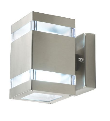 Aplique de pared LED Amaru 4-10142 - 2 bombillas, IP44 - Cuadrado