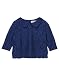Beebay Infant-girl 80% cotton, 20% polyester Petar Pan Collar Lace Blouse (Navy,12-18 Months) RS.387.00