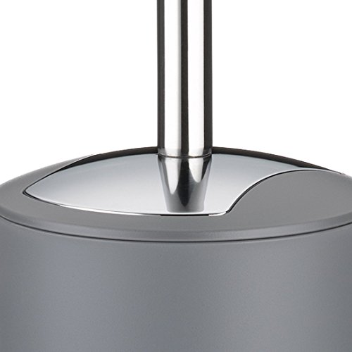 Kela 22276 WC-Bürste und Behälter, 36,5 cm Höhe, Kunststoff, Matt, WC-Garnitur, Marta, Grau - 6