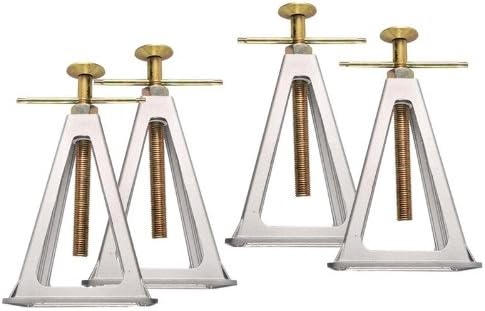 1 x Aluminium Set of 4 Caravan Trailer Support Leg Support
