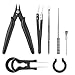 Produktbild BUYGOO 6PCS Elektronische Zigarette Zubehör, E Zigarette Wickel DIY Tool Kit inkl. Keramik Pinzette Zange Metall Löffel Coil Bürste 1,5mm - 3,5mm Wickelstangen, hitzebeständig für RDA/RBA Zerstäuber