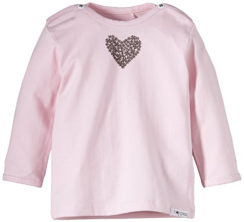 Noppies Baby-Girls G Lady Long Sleeve T-Shirt, Pink (Light Rose), Newborn (Manufacturer Size:50)