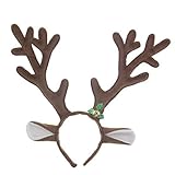 Material: kurze Plüsch. chytaii Stirnband Haarreif Form von Rentier Hirsch Dekoration für Bal Kostümparty Weihnachten braun