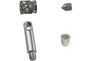 EVOTRADE KIT 50 Pezzi - Ferramenta Completa per Giunzione Assemblaggio Montaggio Mobili - Barilotto 14MM + Grano M8 + Tirante + Bussola (Tirante L. 45 mm)