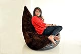 This large XXXL brown faux fur beanbag cover from U & I Designs offers sink in comfort and makes it the softest seat in the house :Child-safe locking zipper : Soft premium fabric realistic beauty and inviting softness , Giving you a great choice of luxury