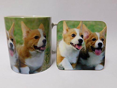 Corgi Dog Mug and Coaster Set