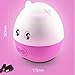 Novo(TM) 3 in 1 Lovely Pig Shape Baby and Children Star Rotating Projector Night Light With Speaker (Pink)