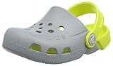 Tipo de tacón: Plano Crocs Electro Kids, Zuecos Unisex Niños, Gris (Light Grey/Citrus), 29/30 EU