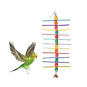 TAIYO PLUSS DISCOVERY? Bird Toys/Natural Wooden Colourful Sticks and Beads for All Small & Medium Size Birds/TAIYO PLUSS DISCOVERY