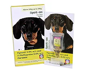 Paranex Spot On for Control & Treatment of Ticks, Fleas & Chewing lice infestations for Dogs (10kg to 20kg)